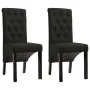 Sillas de comedor 2 unidades de tela negra de vidaXL, Sillas de comedor - Ref: Foro24-248991, Precio: 178,80 €, Descuento: %
