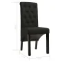 Sillas de comedor 2 unidades de tela negra de vidaXL, Sillas de comedor - Ref: Foro24-248991, Precio: 178,80 €, Descuento: %