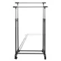 Perchero ajustable para ropa 2 barras 2 unidades de vidaXL, Organizadores de vestidores y perchas de barra - Ref: Foro24-2701...