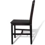 Sillas de comedor 6 unidades madera de pino marrón oscuro de vidaXL, Sillas de comedor - Ref: Foro24-271499, Precio: 274,00 €...