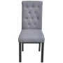 Sillas de comedor 4 unidades tela gris claro de vidaXL, Sillas de comedor - Ref: Foro24-272245, Precio: 348,66 €, Descuento: %