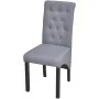 Sillas de comedor 4 unidades tela gris claro de vidaXL, Sillas de comedor - Ref: Foro24-272245, Precio: 348,66 €, Descuento: %