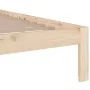Estructura de cama de madera maciza 140x190 cm de vidaXL, Camas y somieres - Ref: Foro24-814734, Precio: 114,09 €, Descuento: %