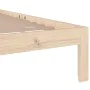 Estructura de cama de madera maciza 90x200 cm de vidaXL, Camas y somieres - Ref: Foro24-814739, Precio: 68,23 €, Descuento: %