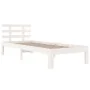 Estructura de cama madera maciza blanco 90x200 cm de vidaXL, Camas y somieres - Ref: Foro24-814740, Precio: 82,79 €, Descuent...