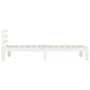 Estructura de cama madera maciza blanco 90x200 cm de vidaXL, Camas y somieres - Ref: Foro24-814740, Precio: 82,79 €, Descuent...