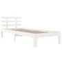 Estructura de cama madera maciza blanca 100x200 cm de vidaXL, Camas y somieres - Ref: Foro24-814745, Precio: 92,03 €, Descuen...