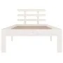 Estructura de cama madera maciza blanca 100x200 cm de vidaXL, Camas y somieres - Ref: Foro24-814745, Precio: 92,03 €, Descuen...