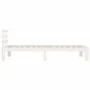 Estructura de cama madera maciza blanca 100x200 cm de vidaXL, Camas y somieres - Ref: Foro24-814745, Precio: 92,03 €, Descuen...