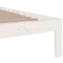 Estructura de cama madera maciza blanca 100x200 cm de vidaXL, Camas y somieres - Ref: Foro24-814745, Precio: 92,03 €, Descuen...