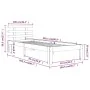 Estructura de cama madera maciza blanca 100x200 cm de vidaXL, Camas y somieres - Ref: Foro24-814745, Precio: 92,03 €, Descuen...