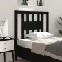 Cabecero madera maciza de pino negro 81x4x100 cm de vidaXL, Cabeceros y pies de cama - Ref: Foro24-818649, Precio: 23,23 €, D...