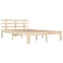 Solid wood bed frame 120x200 cm by vidaXL, Beds and slatted bases - Ref: Foro24-814749, Price: 111,49 €, Discount: %