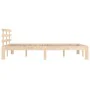 Estructura de cama madera maciza 120x200 cm de vidaXL, Camas y somieres - Ref: Foro24-814749, Precio: 111,49 €, Descuento: %