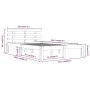Estructura de cama madera maciza 120x200 cm de vidaXL, Camas y somieres - Ref: Foro24-814749, Precio: 111,49 €, Descuento: %