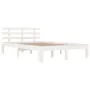 Estructura de cama madera maciza blanco 120x200 cm de vidaXL, Camas y somieres - Ref: Foro24-814750, Precio: 129,09 €, Descue...