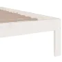 Estructura de cama madera maciza blanco 120x200 cm de vidaXL, Camas y somieres - Ref: Foro24-814750, Precio: 129,09 €, Descue...