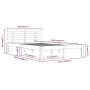 Estructura de cama madera maciza blanco 120x200 cm de vidaXL, Camas y somieres - Ref: Foro24-814750, Precio: 129,09 €, Descue...