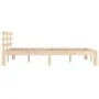 Estructura de cama madera maciza 140x200 cm de vidaXL, Camas y somieres - Ref: Foro24-814754, Precio: 129,08 €, Descuento: %