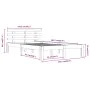Estructura de cama madera maciza blanca 140x200 cm de vidaXL, Camas y somieres - Ref: Foro24-814755, Precio: 109,82 €, Descue...