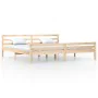 Estructura de cama madera maciza 200x200 cm de vidaXL, Camas y somieres - Ref: Foro24-814839, Precio: 124,84 €, Descuento: %