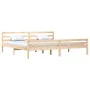 Estructura de cama madera maciza 200x200 cm de vidaXL, Camas y somieres - Ref: Foro24-814839, Precio: 124,84 €, Descuento: %