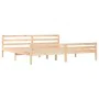 Estructura de cama madera maciza 200x200 cm de vidaXL, Camas y somieres - Ref: Foro24-814839, Precio: 124,84 €, Descuento: %
