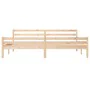 Estructura de cama madera maciza 200x200 cm de vidaXL, Camas y somieres - Ref: Foro24-814839, Precio: 124,84 €, Descuento: %