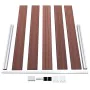 Brauner WPC-Gartenzaun 353x106 cm von vidaXL, Zaunpaneele - Ref: Foro24-3053243, Preis: 354,98 €, Rabatt: %