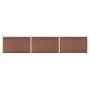 Braune WPC-Gartenzaun 526x106 cm von vidaXL, Zaunpaneele - Ref: Foro24-3053244, Preis: 514,43 €, Rabatt: %