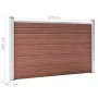 Braune WPC-Gartenzaun 526x106 cm von vidaXL, Zaunpaneele - Ref: Foro24-3053244, Preis: 514,43 €, Rabatt: %