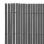 Grauer doppelseitiger Gartenzaun aus PVC 90x500 cm von vidaXL, Zaunpaneele - Ref: Foro24-43631, Preis: 54,38 €, Rabatt: %