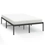 Estructura de cama de metal negro 120x190 cm de vidaXL, Camas y somieres - Ref: Foro24-350843, Precio: 114,05 €, Descuento: %