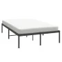 Estructura de cama de metal negro 120x190 cm de vidaXL, Camas y somieres - Ref: Foro24-350843, Precio: 114,05 €, Descuento: %