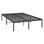 Estructura de cama de metal negro 120x190 cm de vidaXL, Camas y somieres - Ref: Foro24-350843, Precio: 114,05 €, Descuento: %