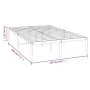 Estructura de cama de metal negro 120x190 cm de vidaXL, Camas y somieres - Ref: Foro24-350843, Precio: 114,05 €, Descuento: %