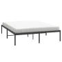 Estructura de cama de metal negro 140x190 cm de vidaXL, Camas y somieres - Ref: Foro24-350846, Precio: 117,52 €, Descuento: %