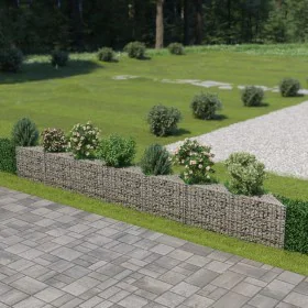 Steel gabion wall 450x30x50 cm by vidaXL, fence panels - Ref: Foro24-143572, Price: 84,71 €, Discount: %
