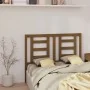 Cabecero de cama madera maciza de pino marrón miel 146x4x100 cm de vidaXL, Cabeceros y pies de cama - Ref: Foro24-818823, Pre...