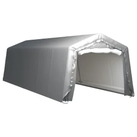 Carpa de almacenamiento acero gris 300x900 cm de vidaXL, Cobertizos - Ref: Foro24-3079590, Precio: 719,01 €, Descuento: %