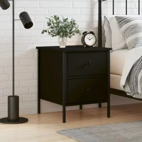 Black engineered wood nightstand 40x42x50 cm by vidaXL, Nightstands - Ref: Foro24-825983, Price: 55,97 €, Discount: %
