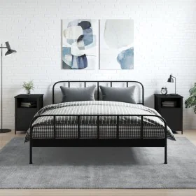 Nightstands 2 pcs black plywood 40x42x60 cm by vidaXL, Nightstands - Ref: Foro24-825914, Price: 80,24 €, Discount: %