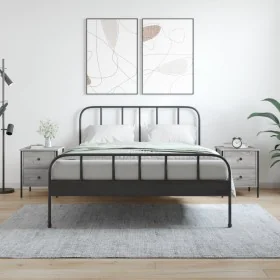 Mesita de noche 2 uds madera ingeniería gris Sonoma 40x42x50 cm de vidaXL, Mesitas de noche - Ref: Foro24-825990, Precio: 80,...