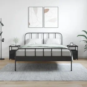 Mesitas de noche 2 uds madera de ingeniería negro 34x35,5x50 cm de vidaXL, Mesitas de noche - Ref: Foro24-826014, Precio: 76,...