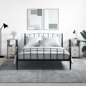 Mesitas noche 2 uds madera ingeniería gris Sonoma 34x35,5x70 cm de vidaXL, Mesitas de noche - Ref: Foro24-825950, Precio: 125...