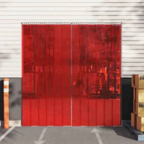 Tira de cortina para puertas PVC rojo 300x2,6 mm 25 m de vidaXL, Cortinas y visillos - Ref: Foro24-153869, Precio: 155,27 €, ...