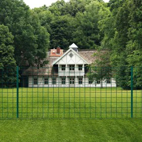 Euro Valla de acero verde 20x0,8 m de vidaXL, Paneles de vallas - Ref: Foro24-142814, Precio: 90,21 €, Descuento: %