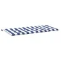 Cojín banco jardín tela Oxford a rayas azul y blanco 120x50x3cm de vidaXL, Cojines para sillas y sofás - Ref: Foro24-361135, ...