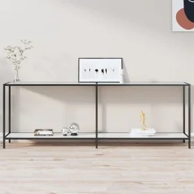 Mesa consola vidrio templado blanco 220x35x75,5 cm de vidaXL, Mesas auxiliares - Ref: Foro24-331712, Precio: 110,78 €, Descue...
