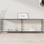 Konsolentisch aus gehärtetem Glas Weiß 220x35x75,5 cm von vidaXL, Seitentische - Ref: Foro24-331712, Preis: 110,78 €, Rabatt: %